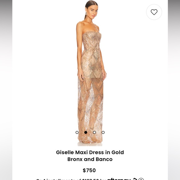 BRONX AND BANCO GOWN GOLD - Picture 1 of 7